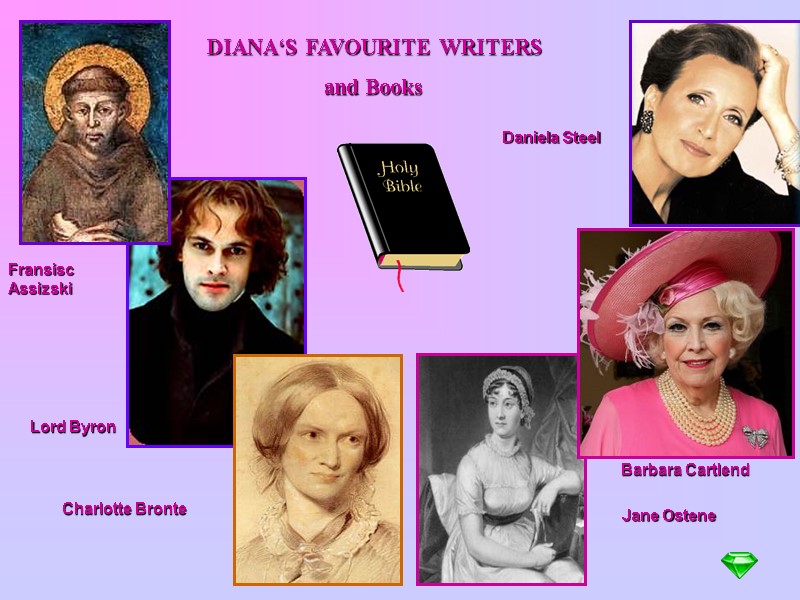 DIANA‘S FAVOURITE WRITERS           